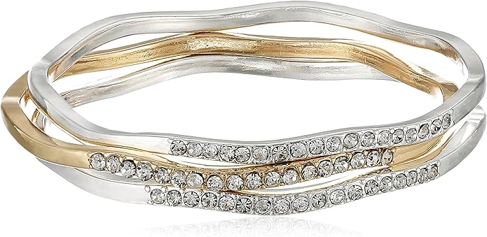 napier 双色水晶密镶手镯手链 : 亚马逊中国: 珠宝首饰